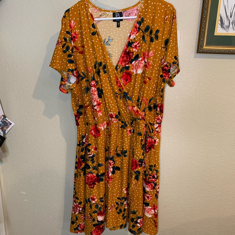 Faux wrap dress